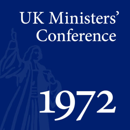 1972 UK Ministers’ Conference - Full Conference