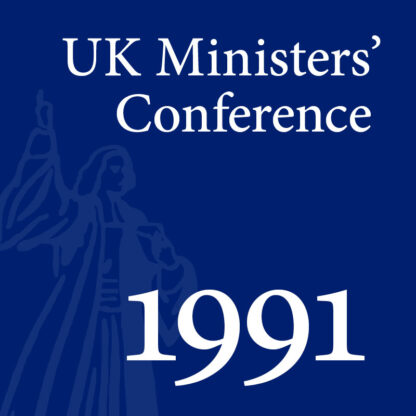 1991 UK Ministers’ Conference - Full Conference