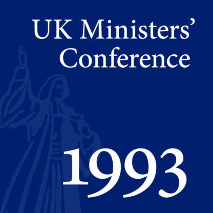 1993 UK Ministers’ Conference - Full Conference