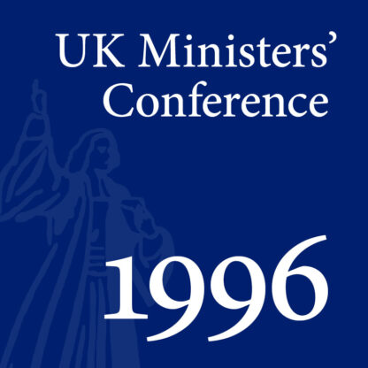 1996 UK Ministers’ Conference - Full Conference